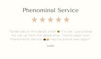 phenominal service customer review